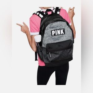 Victoria's Secret PINK Campus Backpack Laptop Travel Book Bag Tote‎